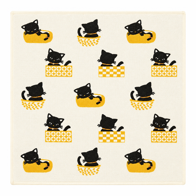 Asciugamano Giapponese - Gatto Nero