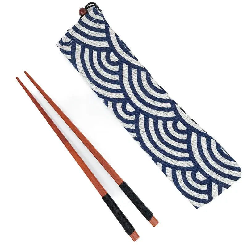 Astuccio per bacchette giapponesi Seigaiha