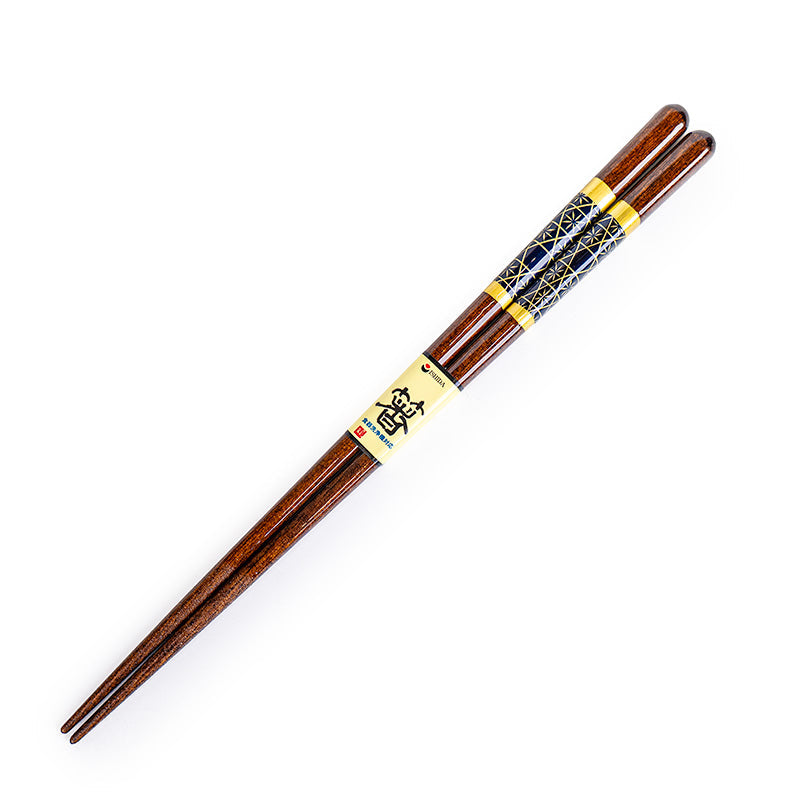 Bacchette giapponesi in legno con motivo dorato