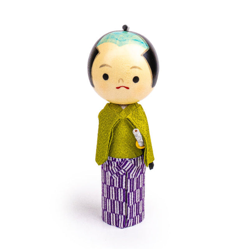 Bambola Giapponese Kokeshi - Giovane Samurai
