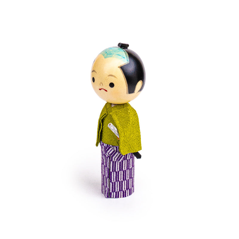Bambola Giapponese Kokeshi - Giovane Samurai