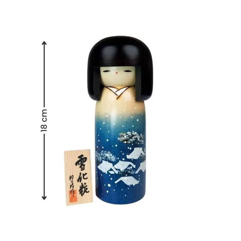 Bambola invernale Kokeshi