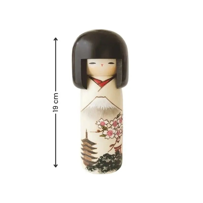 Bambola Kokeshi del Monte Fuji