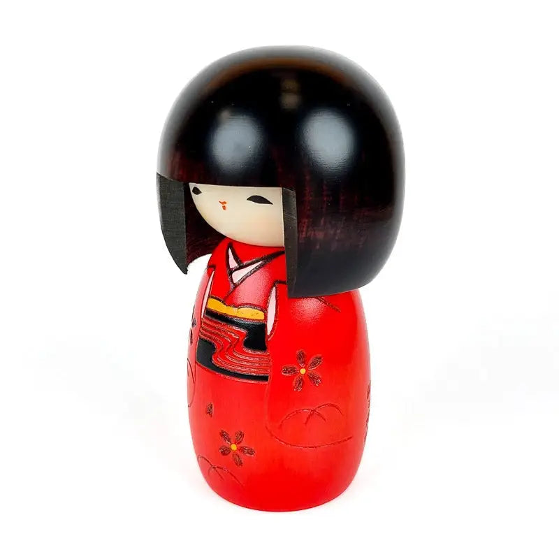 Bambola Kokeshi rossa