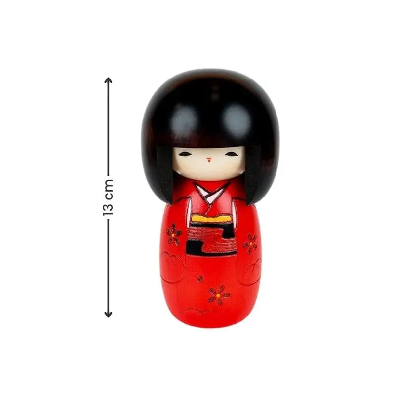 Bambola Kokeshi rossa