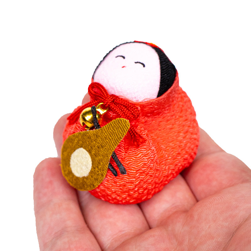 Bambola Otedama Giapponese in Chirimen Benten