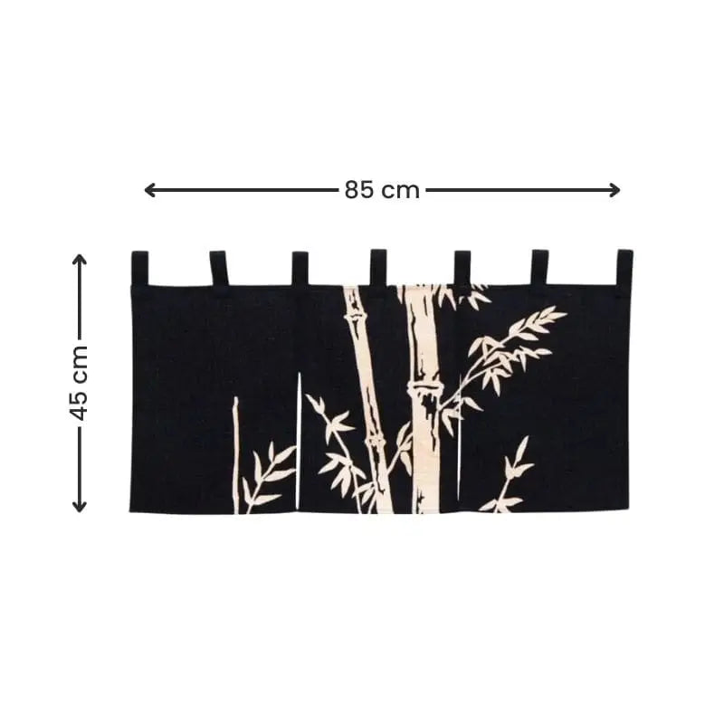 Bambù giapponese corto Noren - 85 x 45 cm