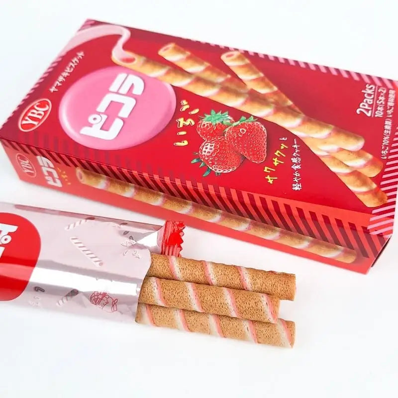 Biscotto arrotolato al gusto di fragola Picola