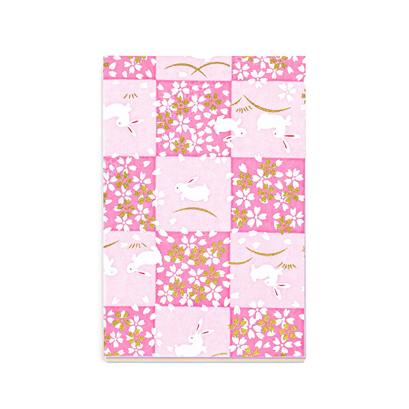 Blocco per appunti giapponese Pink Rabbits