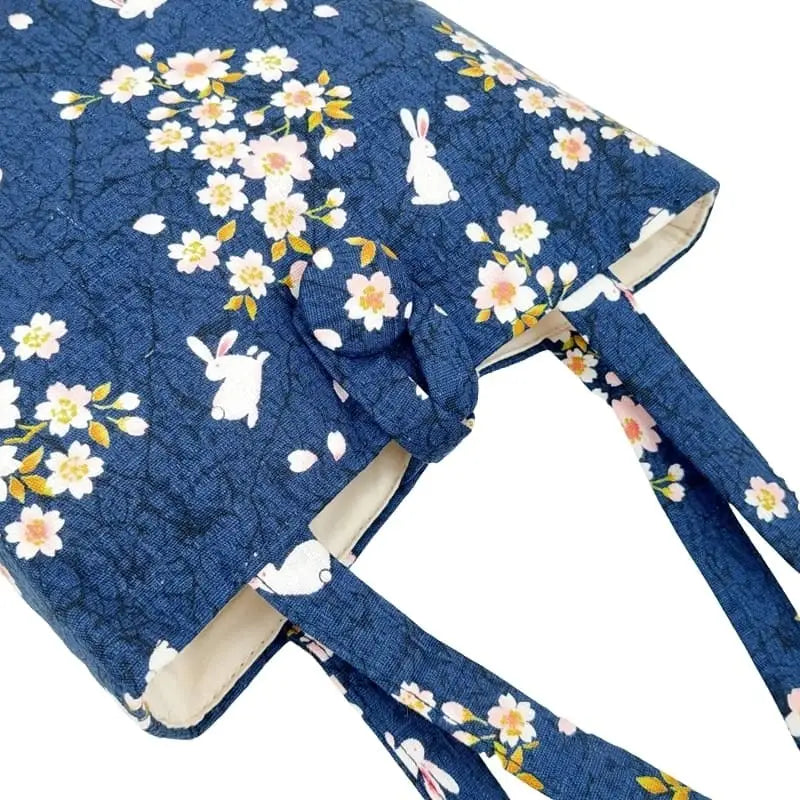 Borsa giapponese Usagi Sakura Blu