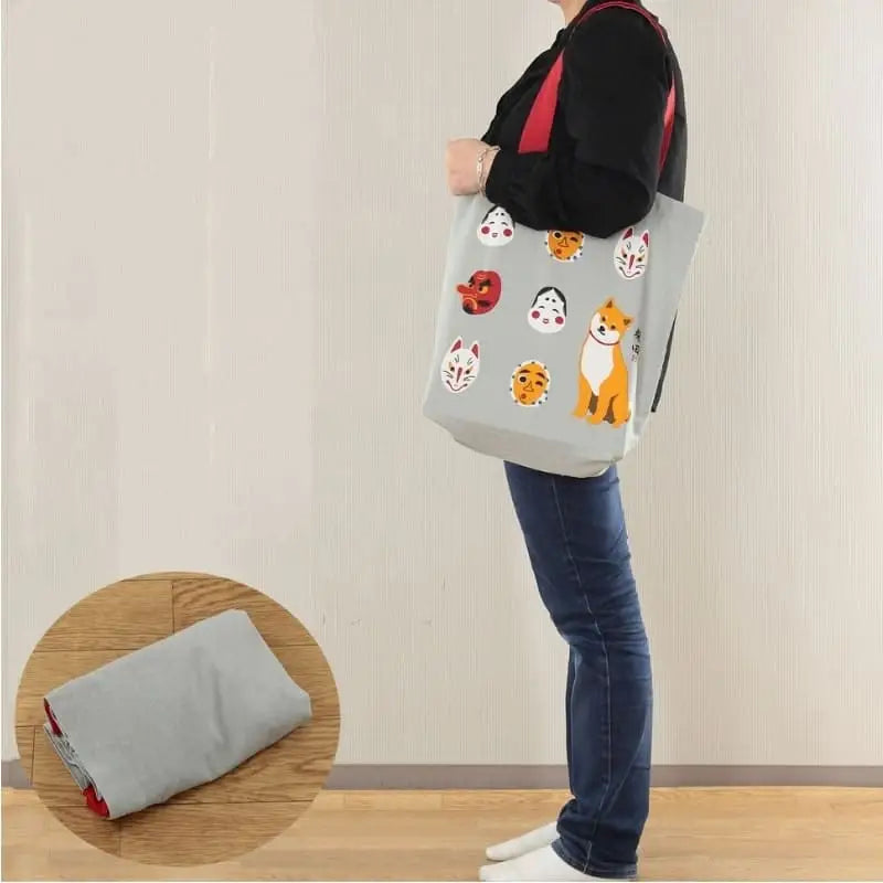 Borsa Tote Grigio Omote to Shiba