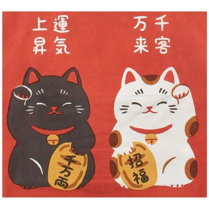 Borsa Tote Rosso Maneki Neko Shōfuku