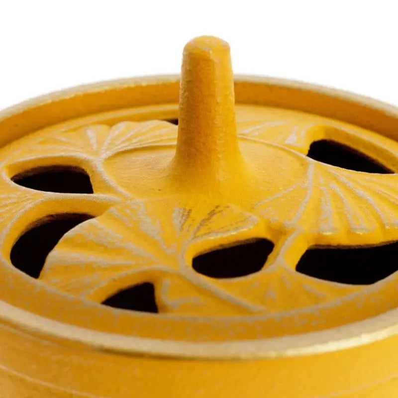 Bruciatore d'incenso in ghisa Iwachu giallo