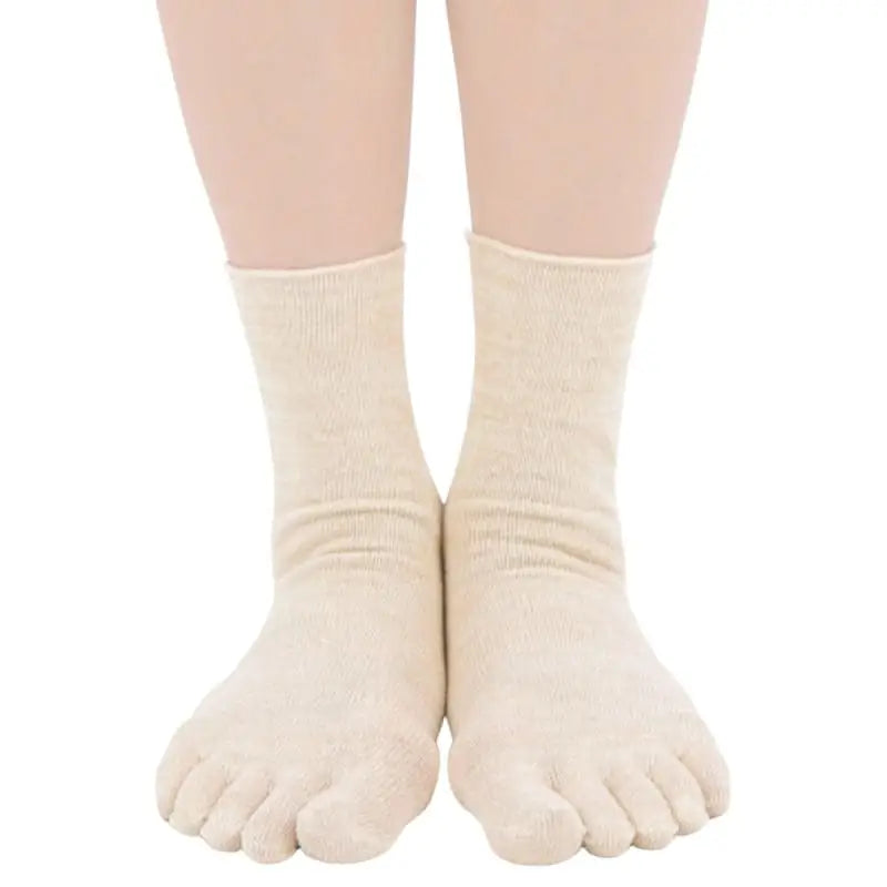 Calzini giapponesi a 5 dita in fibra naturale