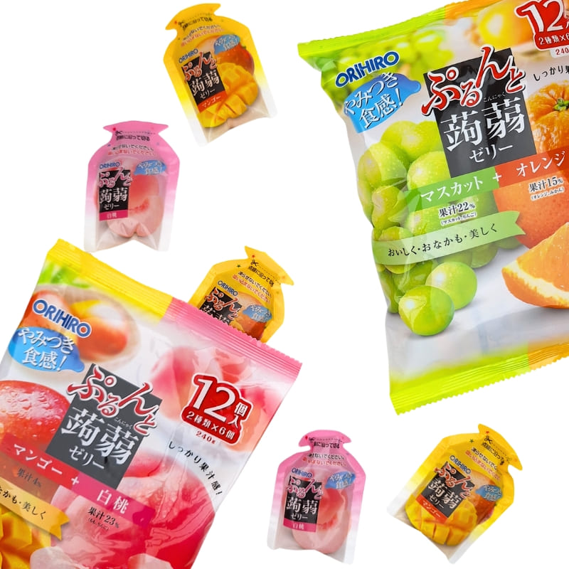 Gelatina di Konjac Orihiro al moscato e all'arancia