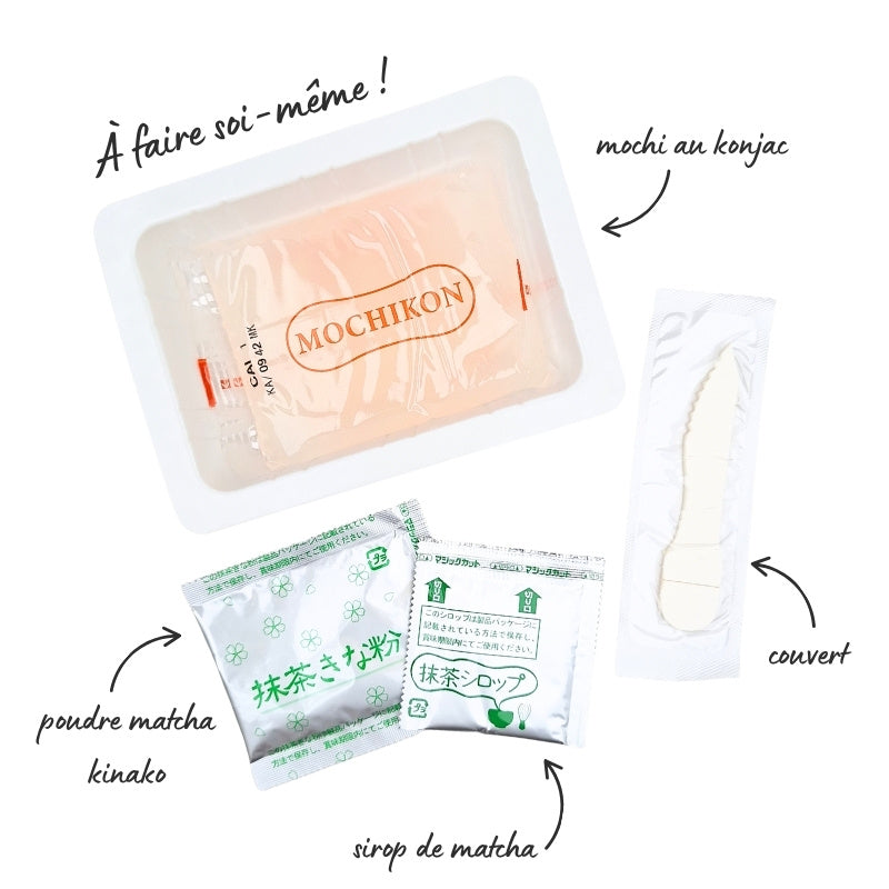 Gelatina di Konjac Mochikon con Matcha