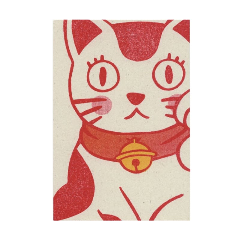Cartolina Giapponese Maneki Neko