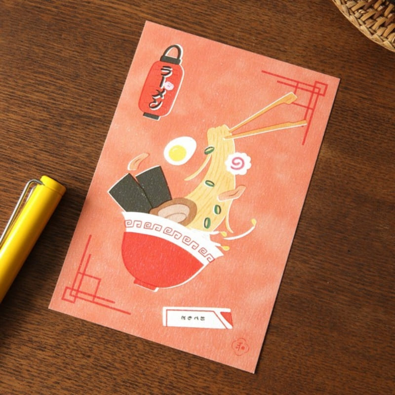 Cartolina Ramen giapponese
