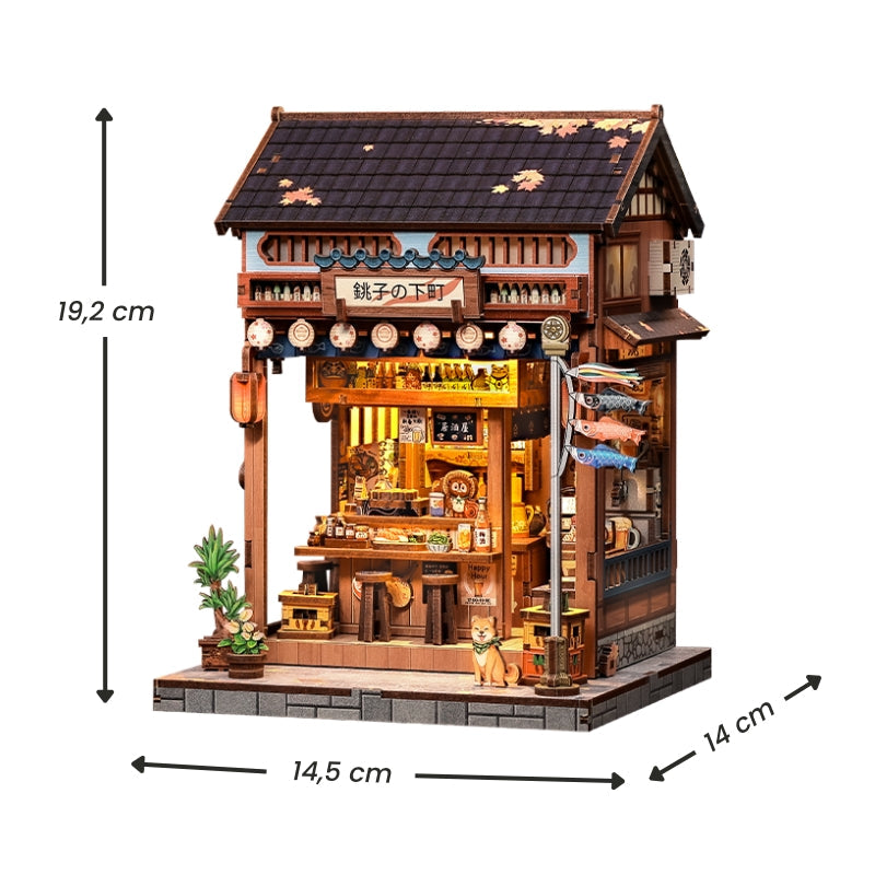 Casa In Miniatura Giapponese In Legno Choshi No Shitamachi