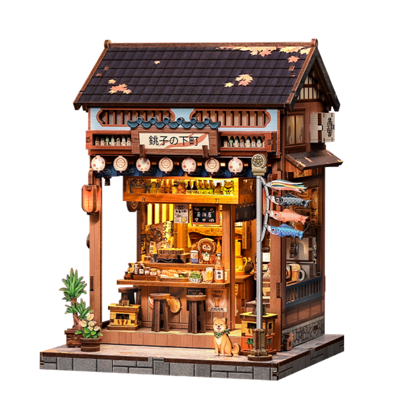 Casa In Miniatura Giapponese In Legno Choshi No Shitamachi