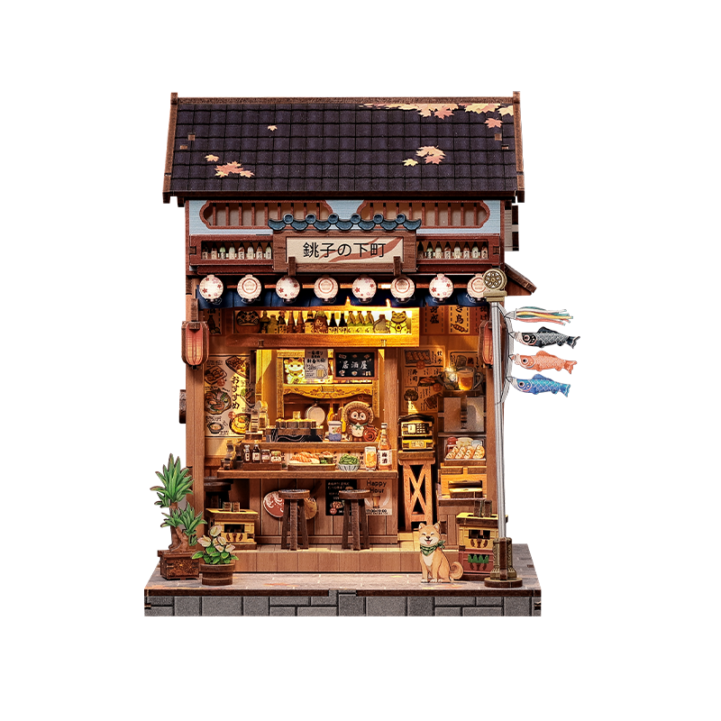 Casa In Miniatura Giapponese In Legno Choshi No Shitamachi