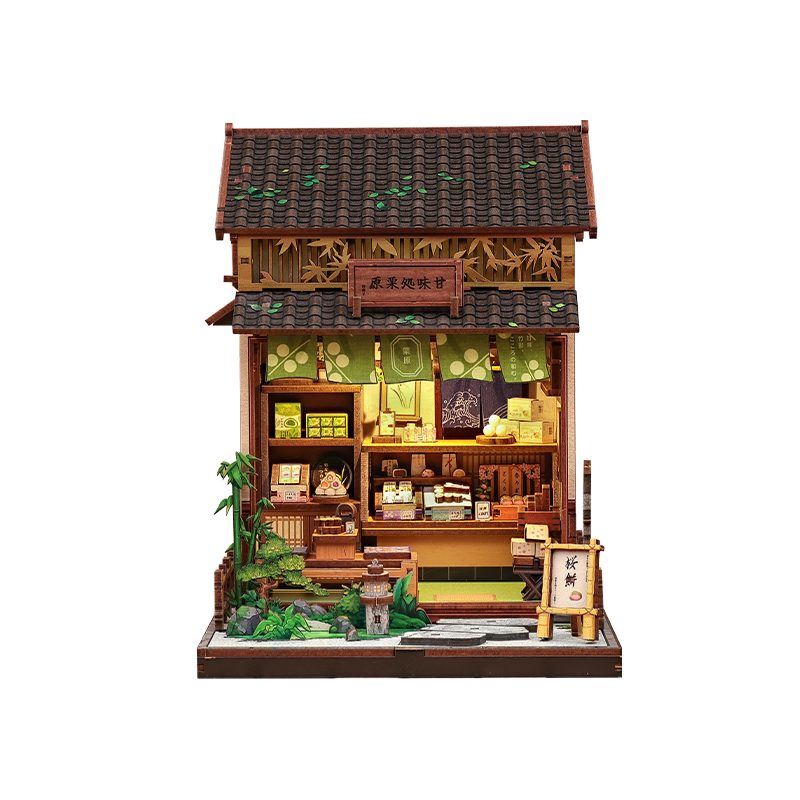 Casa In Miniatura Giapponese In Legno Kanmi-Dokoro Casa del Tè