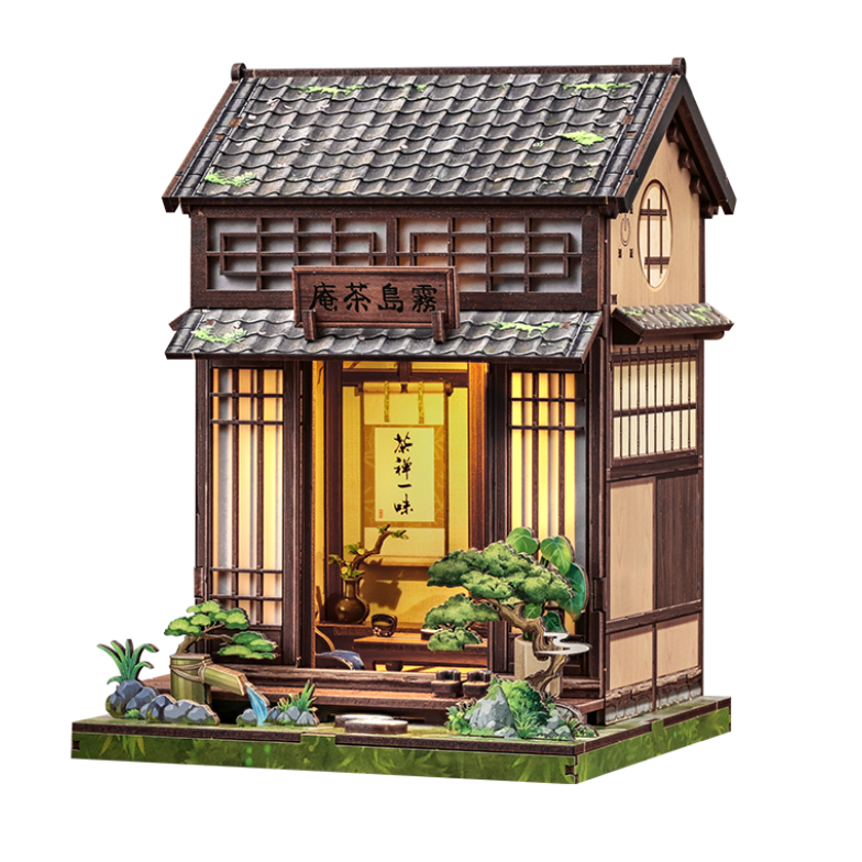 Casa In Miniatura Giapponese In Legno Kirishima Cha-An