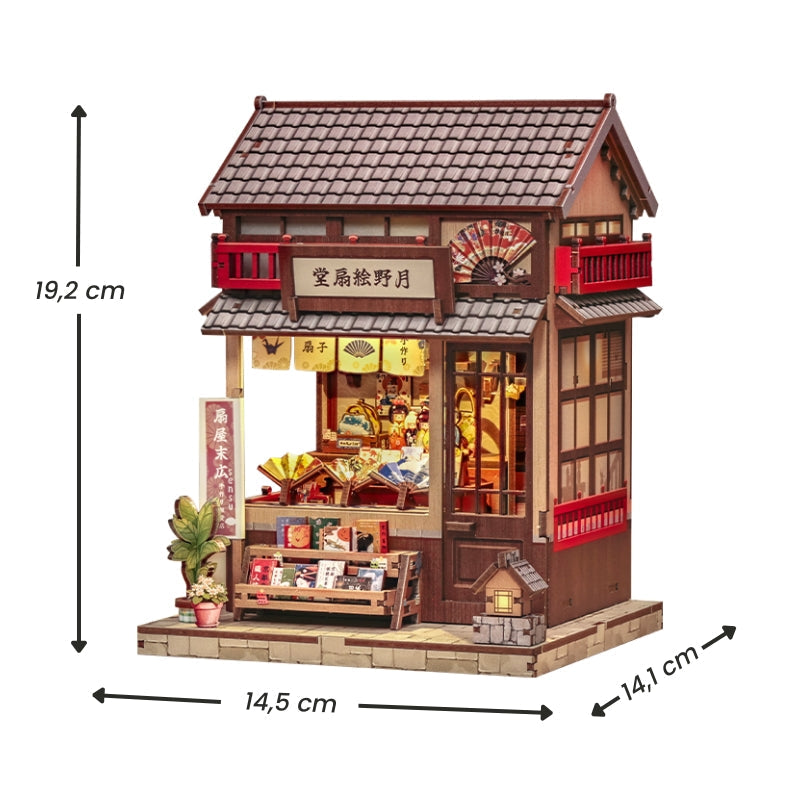 Casa In Miniatura Giapponese In Legno Tsukino Eogi-Dou