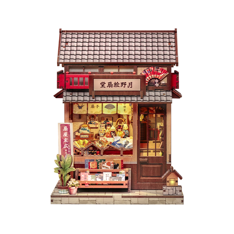 Casa In Miniatura Giapponese In Legno Tsukino Eogi-Dou