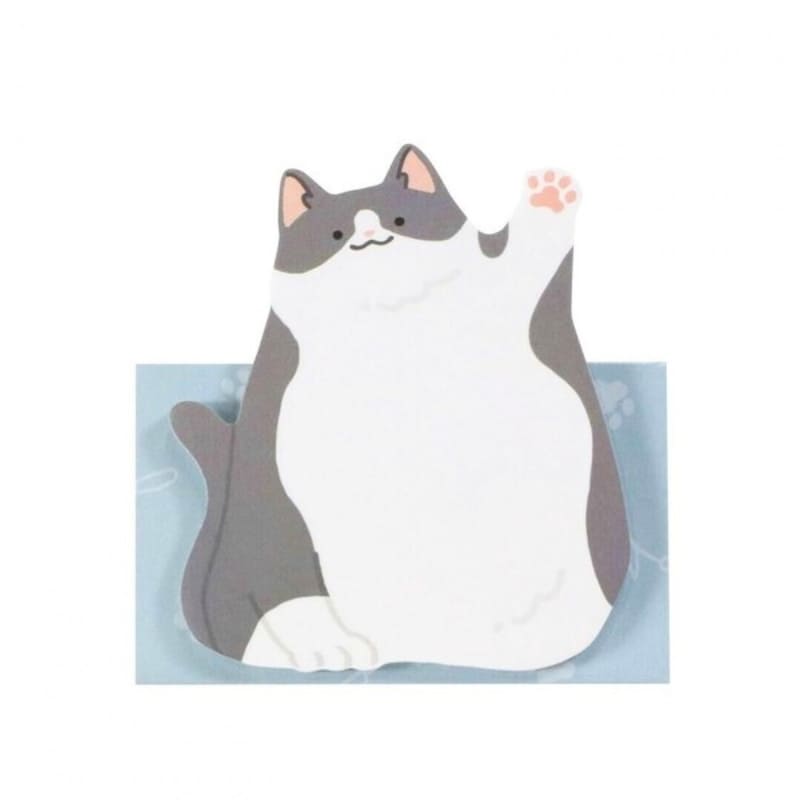 Ciao! Note adesive grigio gatto