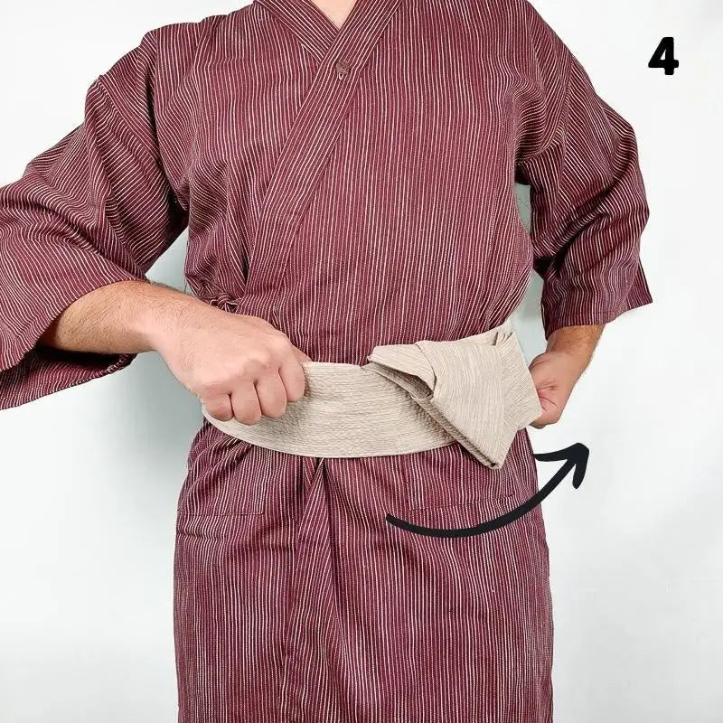 Cintura Obi da uomo - Sanshun - Unico
