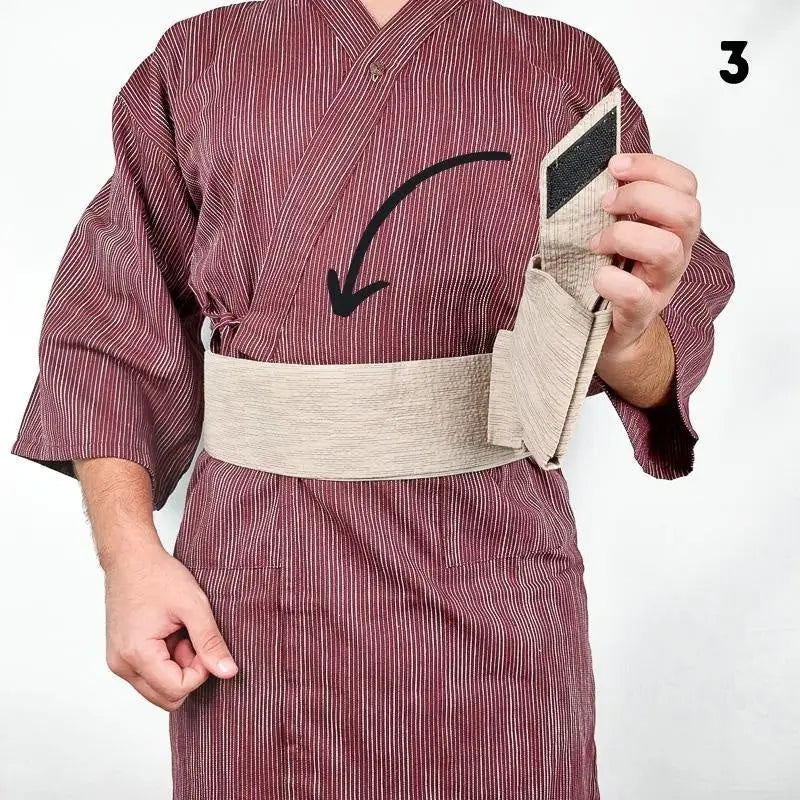 Cintura Obi da uomo - Sanshun - Unico