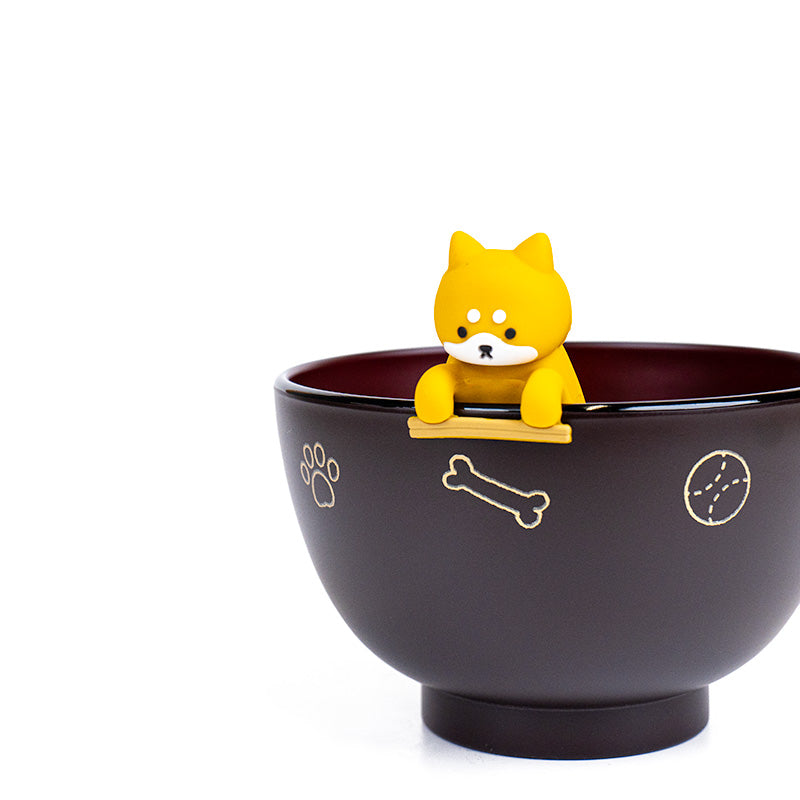 Ciotola da minestra e poggia-bastoncini Shiba Inu
