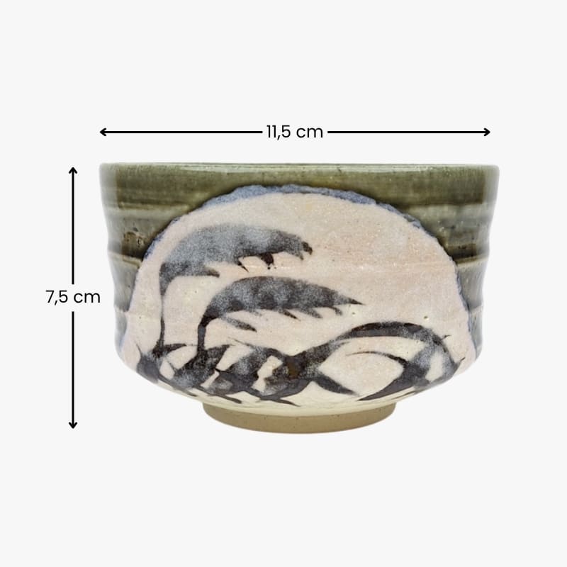 Ciotola di Matcha giapponese Oribe Ashi