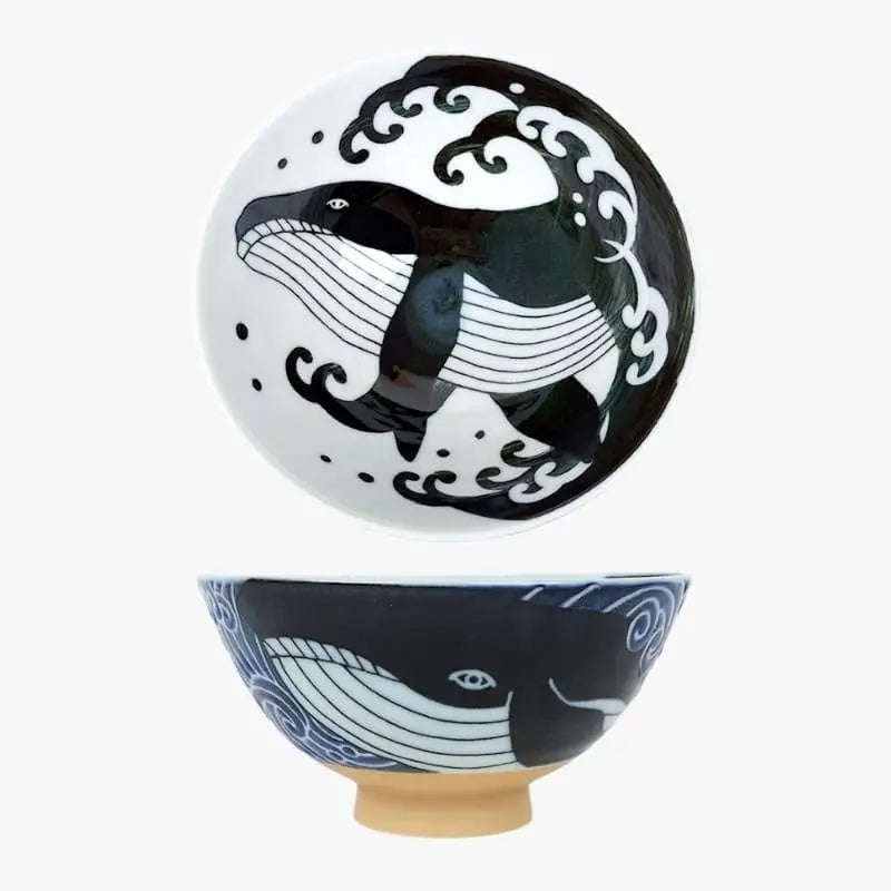 Ciotola di riso giapponese a forma di balena