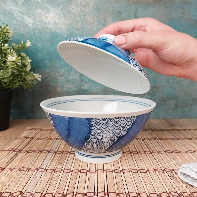 Ciotola giapponese Donburi Seigaiha