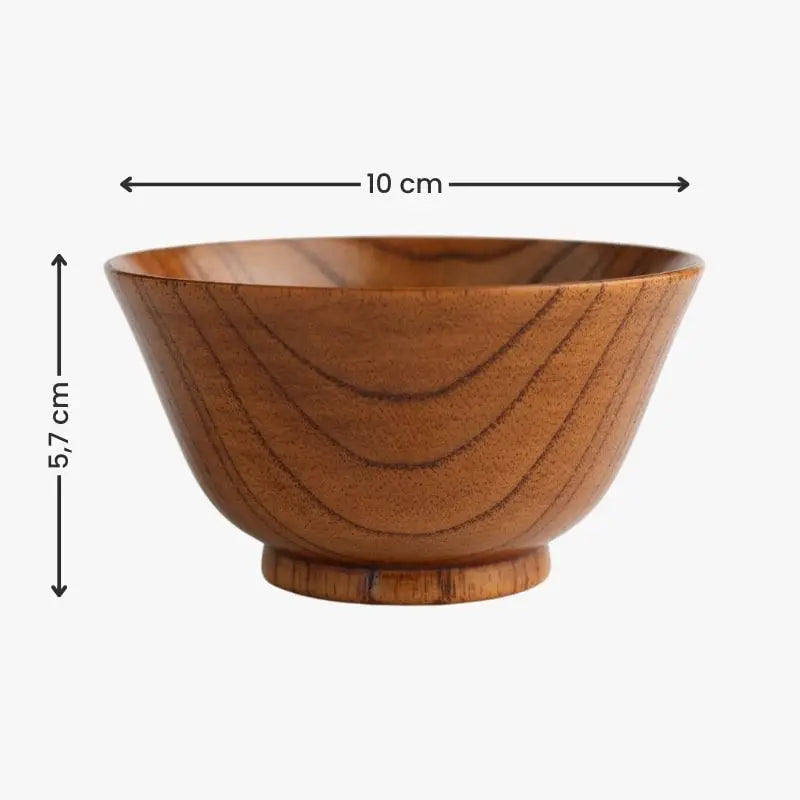 Ciotola di legno giapponese Urushi