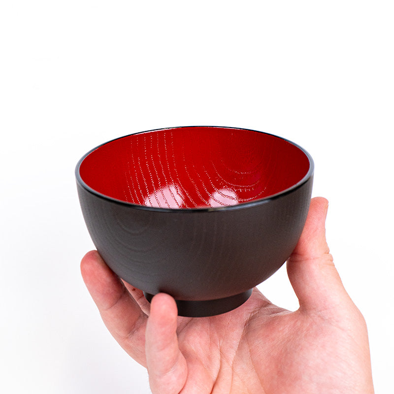 Ciotola per zuppa di miso effetto legno