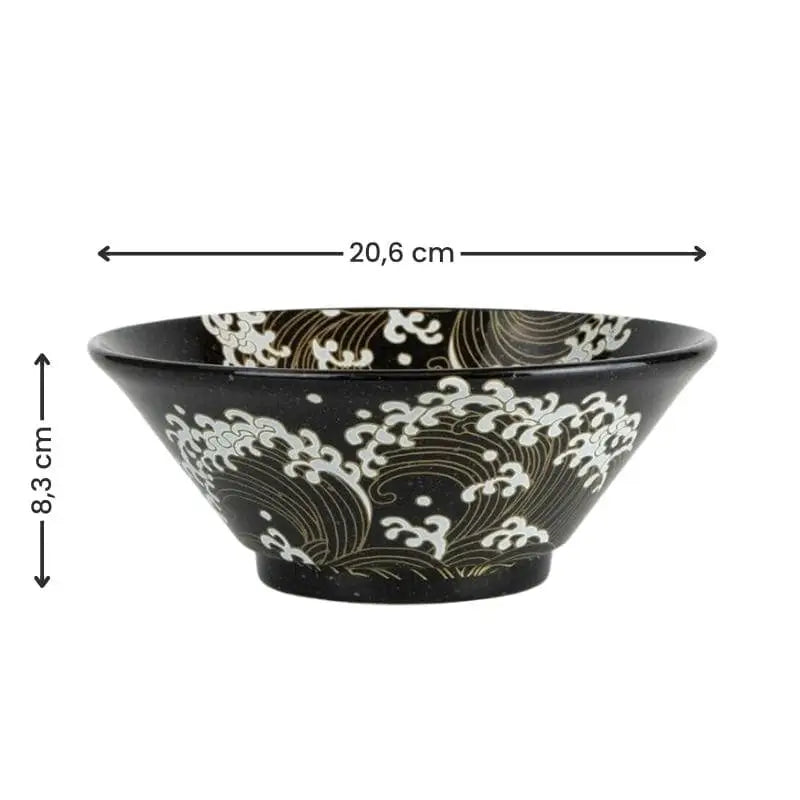 Ciotola di ramen giapponese Wave