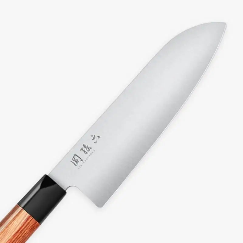Coltello Santoku Seki Magoroku da 17 cm in legno rosso
