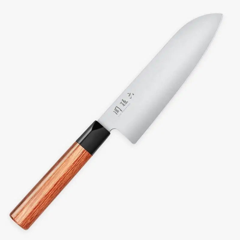 Coltello Santoku Seki Magoroku da 17 cm in legno rosso