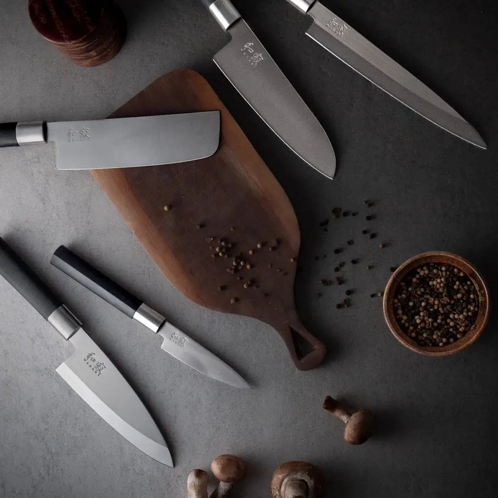 Coltello Santoku Wasabi Black da 16,5 cm