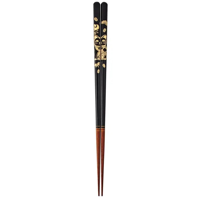 Coppia di bacchette Maneki Neko