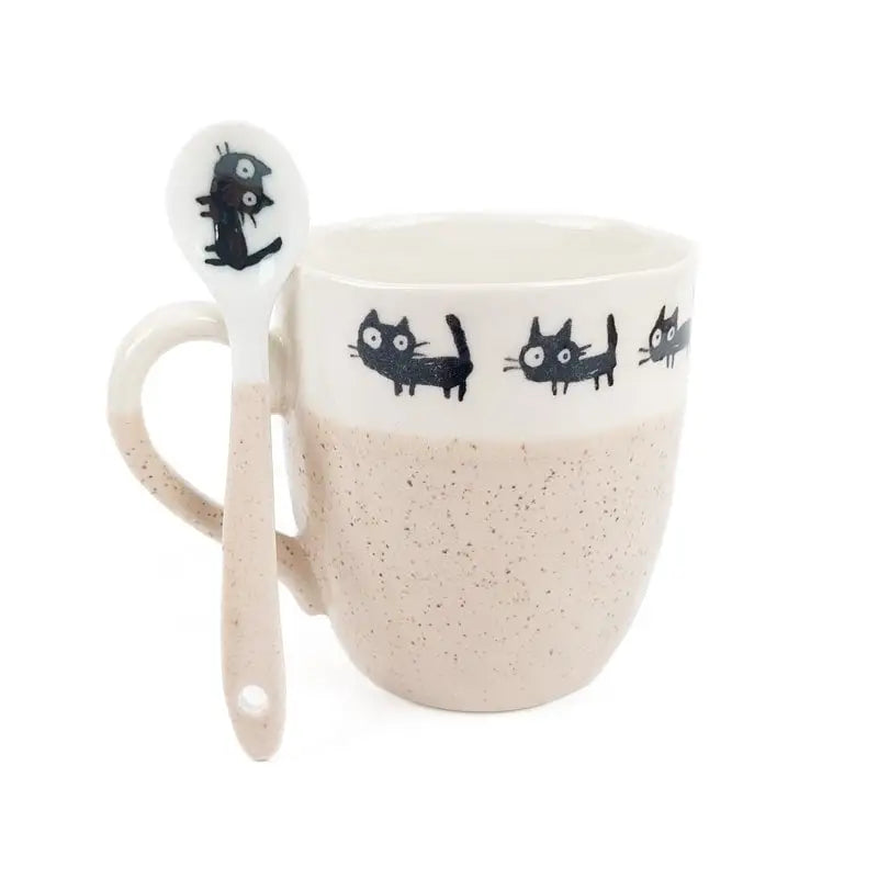 Cucchiaio da caffè giapponese Cat Beige