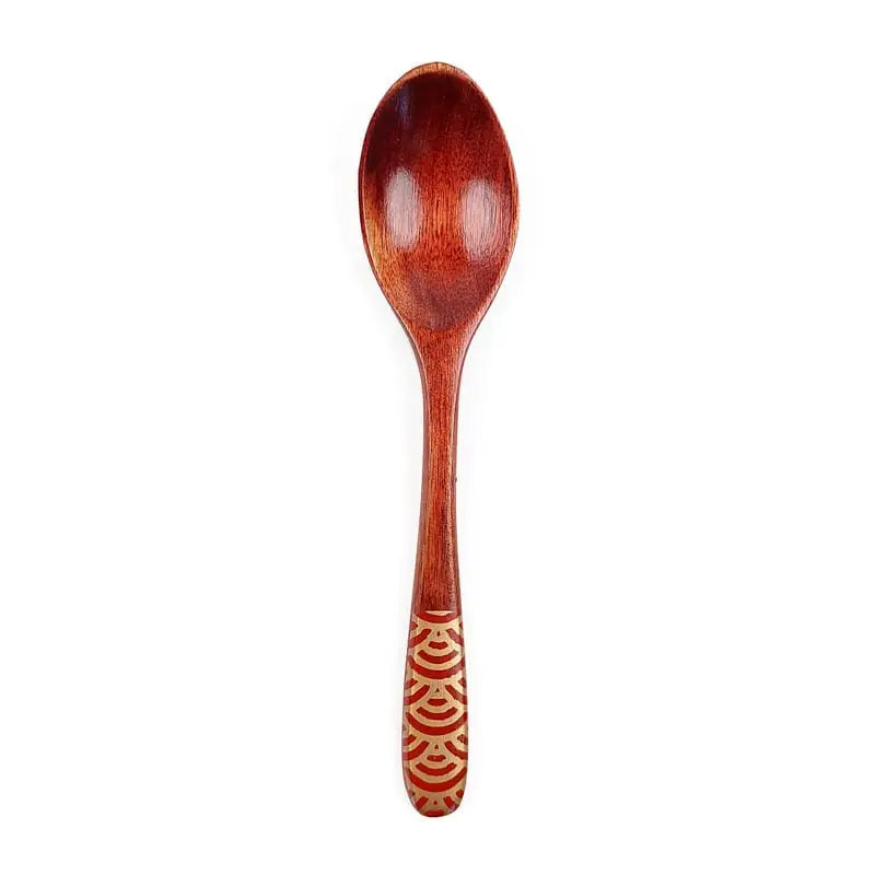 Cucchiaio da tè giapponese in legno - Rosso