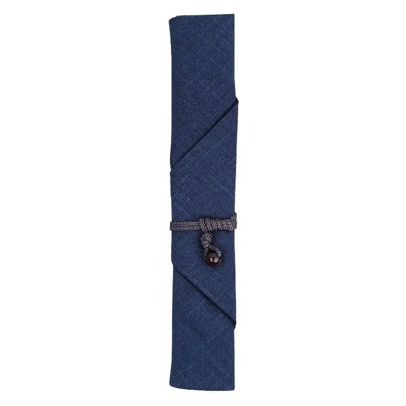 Custodia per bacchette giapponesi blu