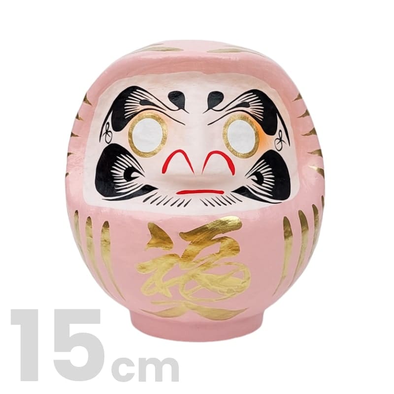 Daruma giapponese rosa - da 9 a 15 cm - 15 cm