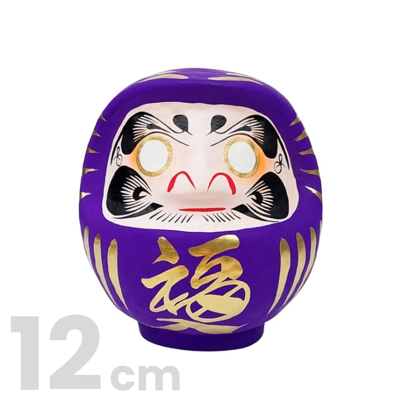 Daruma giapponese viola - da 9 a 15 cm - 12 cm