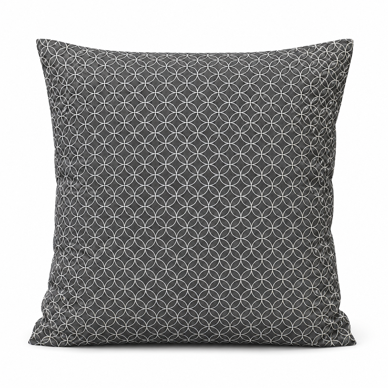 Federa Giapponese Motivo Shippo Grigio - 50x50 cm