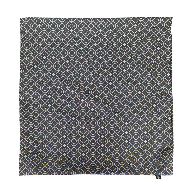 Federa Giapponese Motivo Shippo Grigio - 50x50 cm